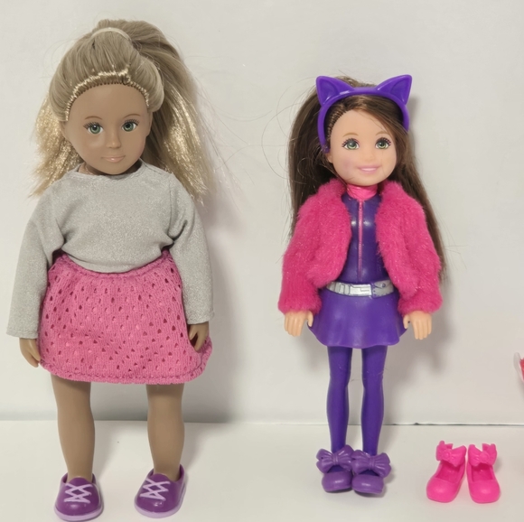 4 Mini Dolls Bundle - Lori Doll, Chelsea Doll, DC Comics Super Hero & Batgirl - Picture 2 of 15